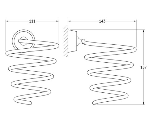 Держатель фена (хром) FBS VIZ 080 