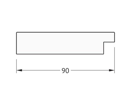 Зеркало Evoform Exclusive 86х56 BY 1140 с фацетом в багетной раме - Алюминий 90 мм
