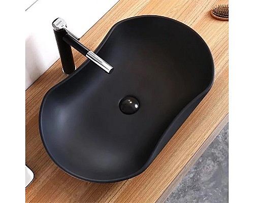 Раковина CeramaLux 67 9175AB Черная