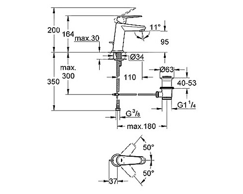 Смеситель Grohe для раковины 23049002