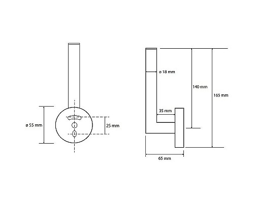 Держатель запасного рулона Bemeta Hematit 159112032 Антрацит глянец
