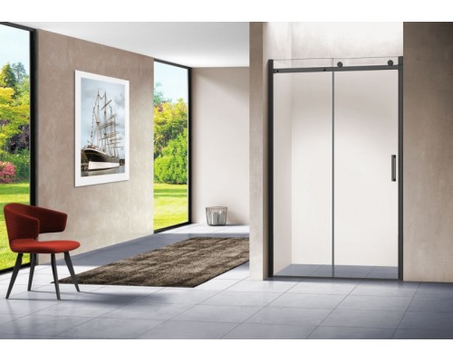 Душевая дверь Vincea Como 120 VPS-1C120CLB профиль Черный стекло прозрачное