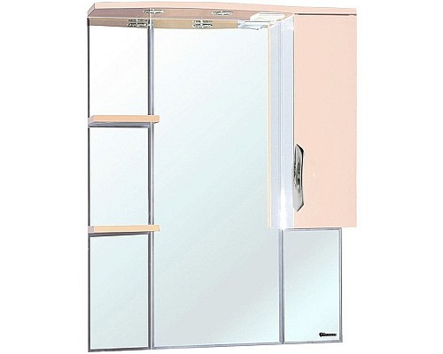 Зеркало со шкафом Bellezza Лагуна 85 R 4612114001079 с подсветкой R Бежевое Белое