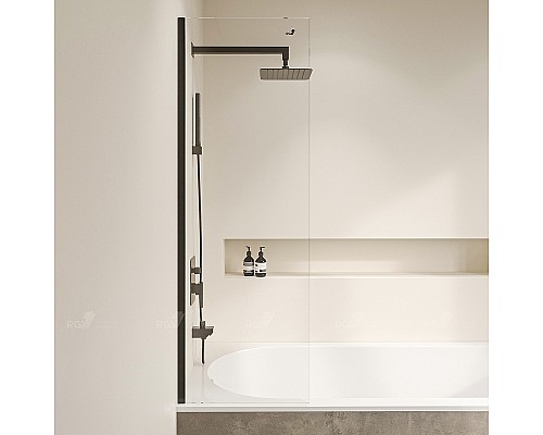 Шторка на ванну RGW Screens SC-056-8B 50х150 35110562850-14 Черный