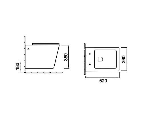 Унитаз SantiLine SL-5007MG подвесной Серый матовый с сиденьем Микролифт