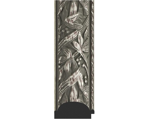 Зеркало Evoform Exclusive-G 161х79 BY 4286 с гравировкой в багетной раме - Византия серебро 99 мм