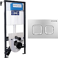 Инсталляция Pestan Sava Fix Slim SET40006472 для унитаза с клавишей смыва Хром матовый