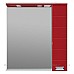 Зеркало-шкаф Aquanet Сити 85 белый, красный