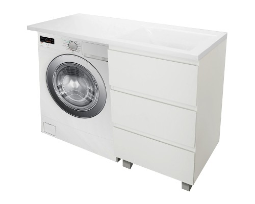 Тумба с раковиной Эстет Dallas Luxe 110 R ФР-00002019 Белая