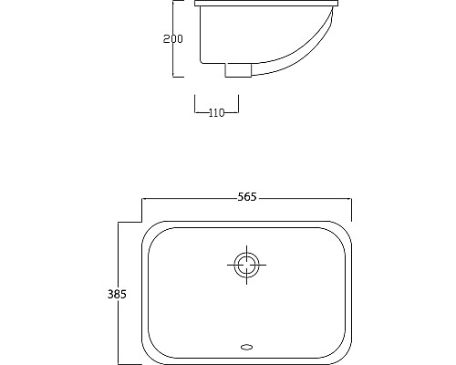 Раковина Artceram Nettuno 56 NTL001 01 00 Белая