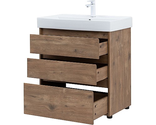 Тумба под раковину Aquanet Nova Lite 75 302474 Дуб рустикальный