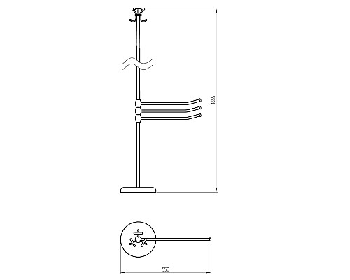 Напольная стойка Migliore Mirella 17192 Бронза