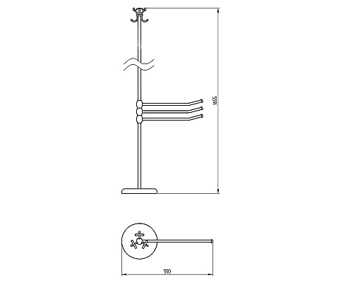 Напольная стойка Migliore Mirella 17192 Бронза