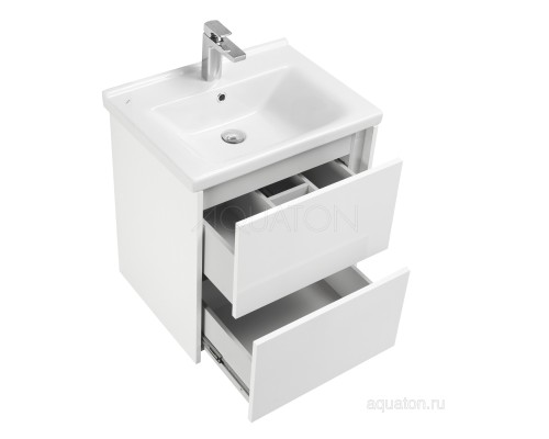 Тумба под раковину Стоун 60 белый Aquaton