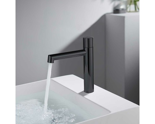 Смеситель для раковины Vincea Desire VBF-1D3MB Черный матовый