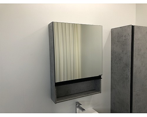 Зеркальный шкаф Comforty Эдинбург 60 00-00002043 Бетон светлый