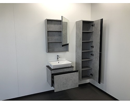 Зеркальный шкаф Comforty Эдинбург 60 00-00002043 Бетон светлый