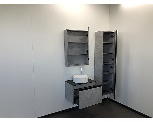 Зеркальный шкаф Comforty Эдинбург 60 00-00002043 Бетон светлый