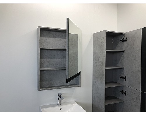 Зеркальный шкаф Comforty Эдинбург 60 00-00002043 Бетон светлый