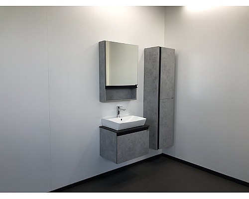 Зеркальный шкаф Comforty Эдинбург 60 00-00002043 Бетон светлый