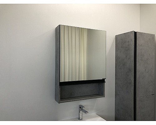 Зеркальный шкаф Comforty Эдинбург 60 00-00002043 Бетон светлый