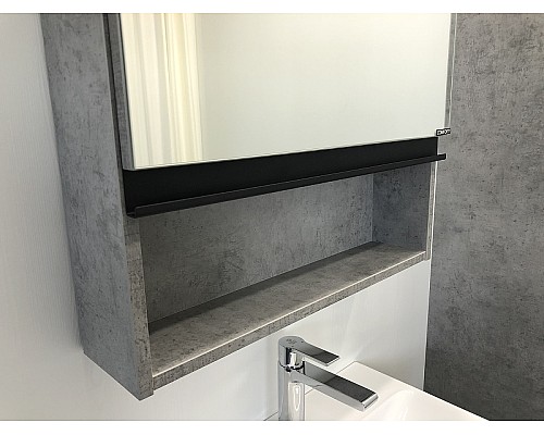 Зеркальный шкаф Comforty Эдинбург 60 00-00002043 Бетон светлый