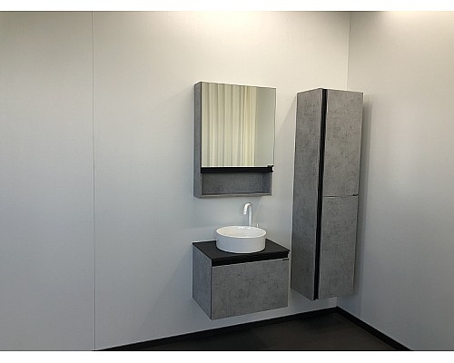 Зеркальный шкаф Comforty Эдинбург 60 00-00002043 Бетон светлый