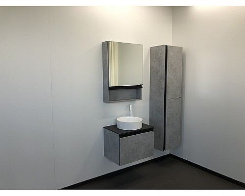 Зеркальный шкаф Comforty Эдинбург 60 00-00002043 Бетон светлый