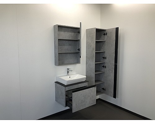 Зеркальный шкаф Comforty Эдинбург 60 00-00002043 Бетон светлый