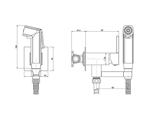 Гигиенический душ Paini Bella BLCR442 Хром