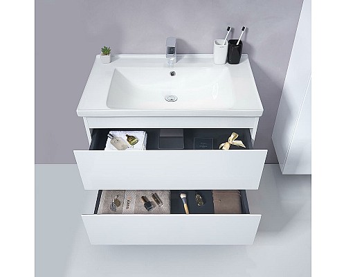 Тумба с раковиной Orans BC-4023W 60 4023600WUV005 подвесная Белый глянец