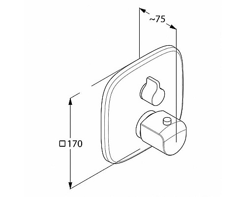 Встраиваемый смеситель для ванны и душа Kludi Ameo 418350575
