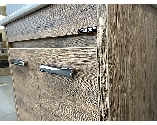 Тумба с раковиной Comforty Марио 60 00-00004155 Дуб темный Тумба с раковиной Comforty Марио 60 00-00004155 Дуб темный