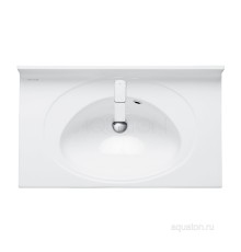 Раковина Отель 3/80 белая с навесами Aquaton