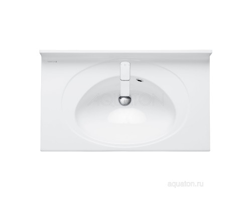 Раковина Отель 3/80 белая с навесами Aquaton