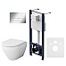 Комплект инсталляция AM.PM Spirit 2.0 с унитазом и клавишей IS47051.701700