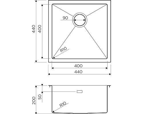 Кухонная мойка Omoikiri Taki 44-U,IF-LG 4973520 светлое золото Кухонная мойка Omoikiri Taki 44-U,IF-LG 4973520 светлое золото