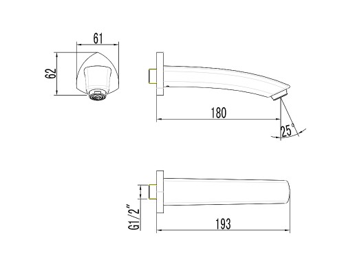 Излив для смесителя Lemark LM3581C Хром