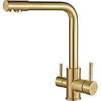 Смеситель для кухни ZorG Steel Hammer SH 801 INOX BRONZE PVD Бронза