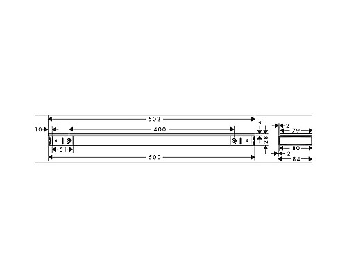 Стеклянная полка Hansgrohe Rainfinity 50 26844700 Белый матовый Графит Стеклянная полка Hansgrohe Rainfinity 50 26844700 Белый матовый Графит