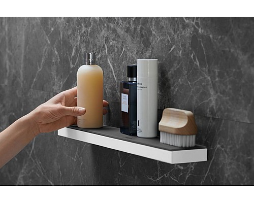 Стеклянная полка Hansgrohe Rainfinity 50 26844700 Белый матовый Графит Стеклянная полка Hansgrohe Rainfinity 50 26844700 Белый матовый Графит