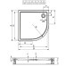 Акриловый душевой поддон Riho Davos 289 120x120 белый R55 + панель DA9700500000000