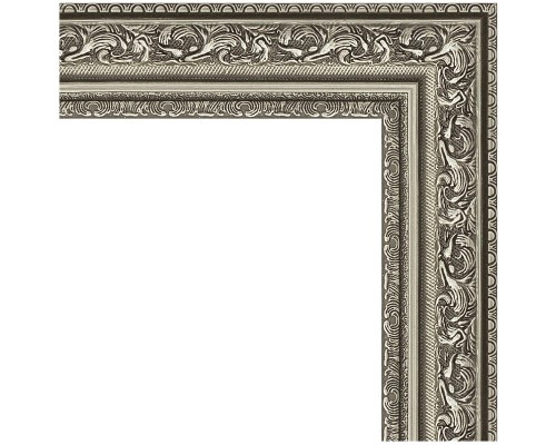 Зеркало Evoform Definite 104х54 BY 3072 в багетной раме - Виньетка состаренное серебро 56 мм