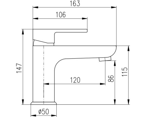 Смеситель для раковины Rav Slezak Vltava VT426.5CMATZ Черный матовый Золото