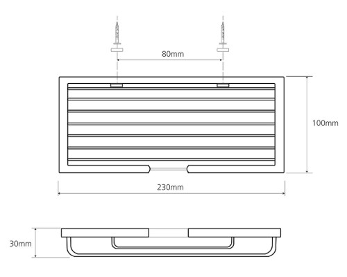 Полка корзина Bemeta Cytro 102308070 Черная матовая