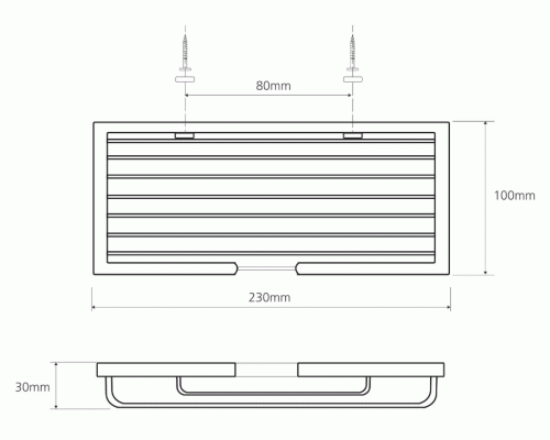 Полка корзина Bemeta Cytro 102308070 Черная матовая