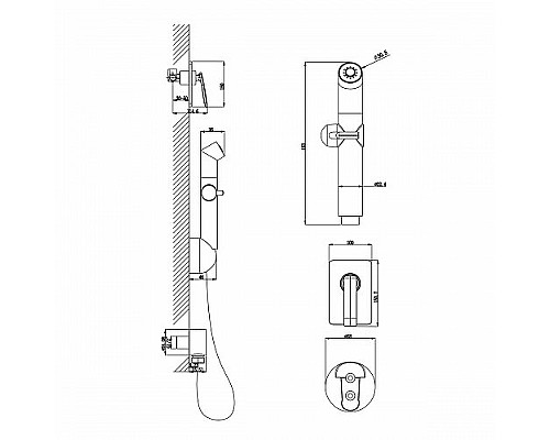 Гигиенический душ со смесителем Lemark Comfort LM6819C Хром