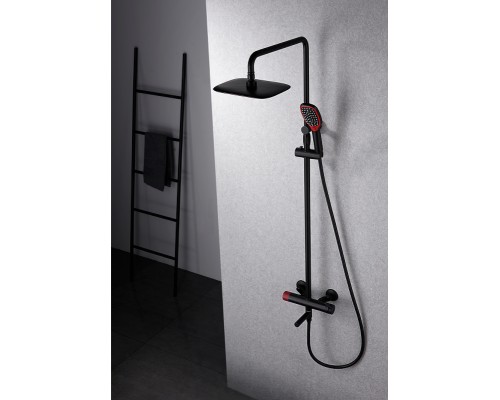 Душевая система Bronze de Luxe Avantgarde 2039RH Черная Красная