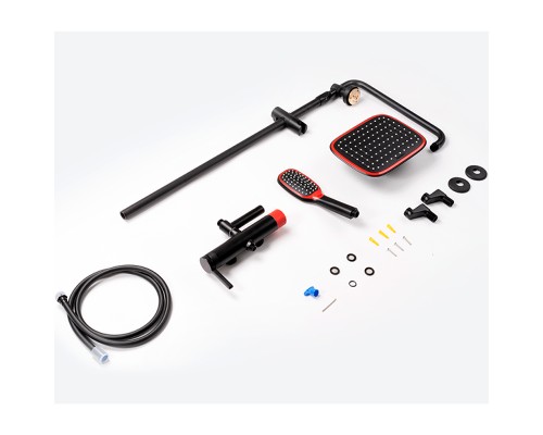 Душевая система Bronze de Luxe Avantgarde 2039RH Черная Красная