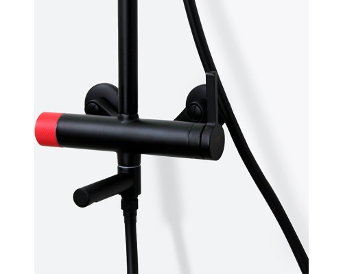 Душевая система Bronze de Luxe Avantgarde 2039RH Черная Красная